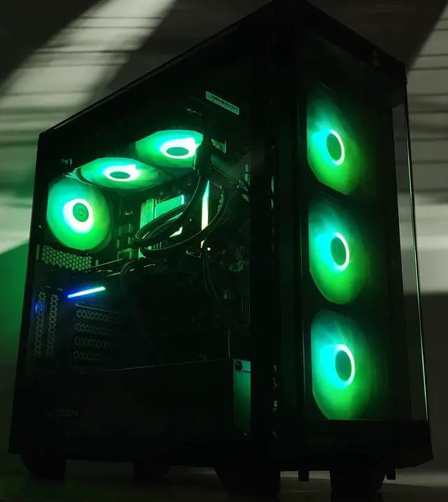 Alt view image 3 of 7 - Gaming PC Ryzen 7 9700X 16GB RAM 1TB SSD RX 9060 XT 16GB Windows 11 Computer