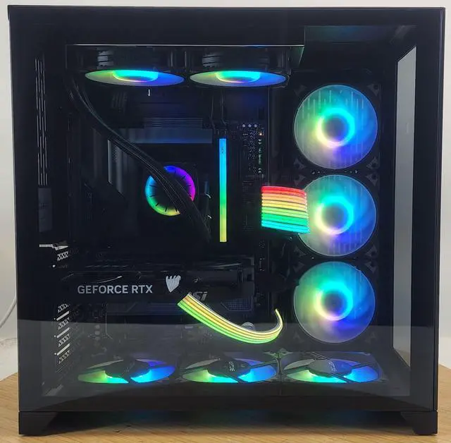 Alt view image 4 of 7 - Gaming PC Ultra 7 270K 16GB RAM 1TB SSD RTX 5060 Ti 16GB Windows 11 Computer