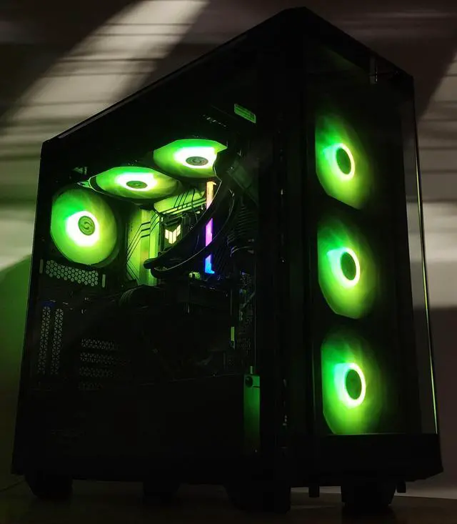 Alt view image 3 of 7 - Gaming PC i5-14400F 16GB RAM 1TB SSD RTX 4060 Ti 8GB Windows 11 Computer