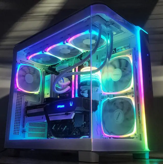 Alt view image 3 of 7 - Gaming PC Ryzen 7 9700X 32GB RAM 2TB SSD RTX 5070 12GB Windows 11 Computer