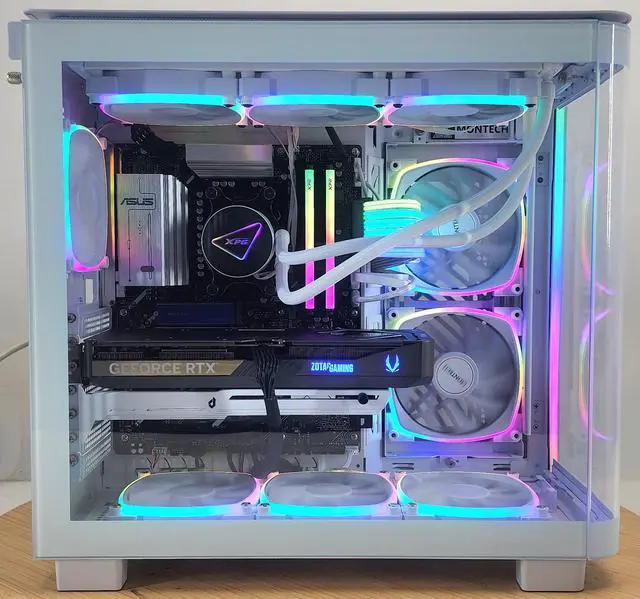 Alt view image 4 of 7 - Gaming PC Ryzen 7 9700X 32GB RAM 2TB SSD RTX 5070 12GB Windows 11 Computer