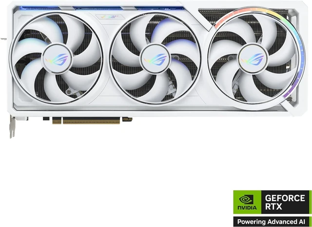 Main image of ASUS ROG Astral White GeForce RTX 5080 OC GDDR7 Gaming Video Graphics Card
