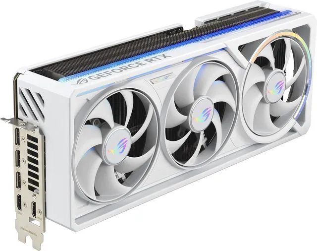 Alt view image 2 of 4 - ASUS ROG Astral White GeForce RTX 5080 OC GDDR7 Gaming Video Graphics Card