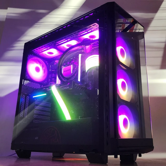 Alt view image 2 of 7 - Gaming PC Ryzen 7 9800X3D 16GB RAM 1TB SSD RX 9060 XT 16GB Windows 11 Computer