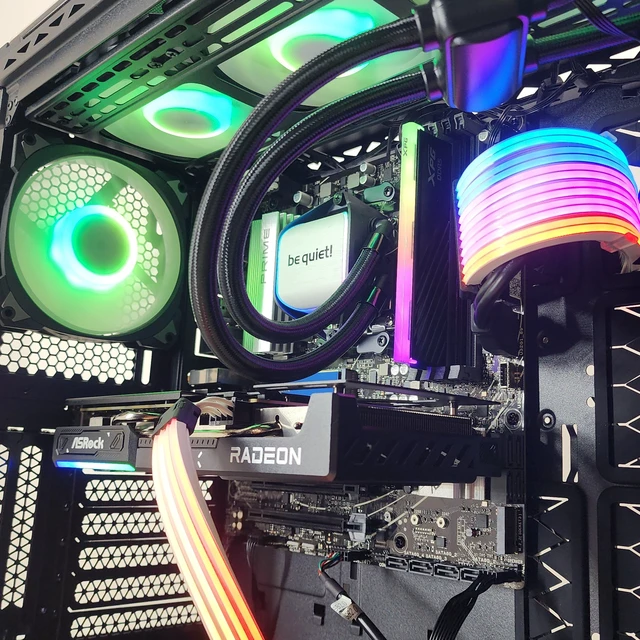Alt view image 3 of 7 - Gaming PC Ryzen 7 9800X3D 16GB RAM 1TB SSD RX 9060 XT 16GB Windows 11 Computer