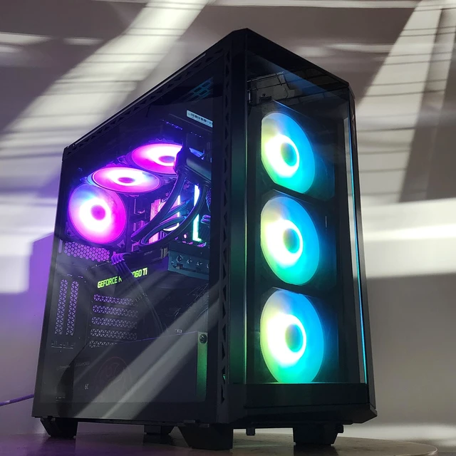Alt view image 2 of 7 - Gaming PC Ryzen 5 7600X 16GB RAM 500GB SSD RTX 3060 Ti 8GB Windows 11 Computer
