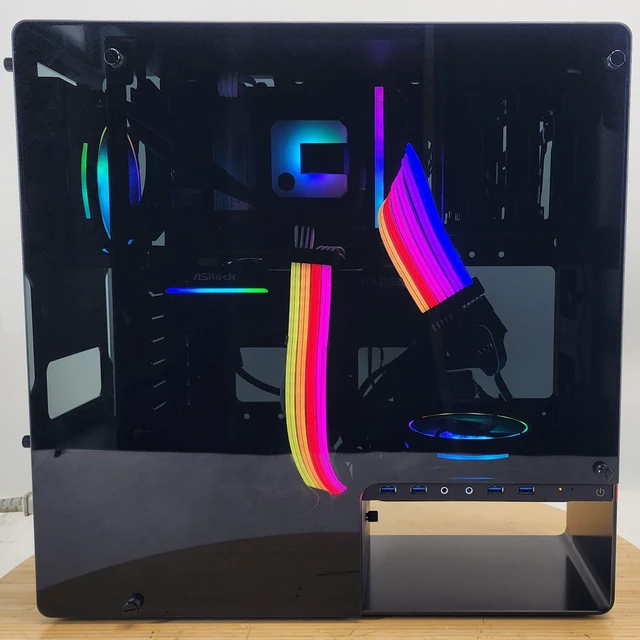 Alt view image 4 of 7 - Gaming PC Ryzen 5 7600X 16GB RAM 1TB SSD RX 9060 XT 16GB Windows 11 Computer
