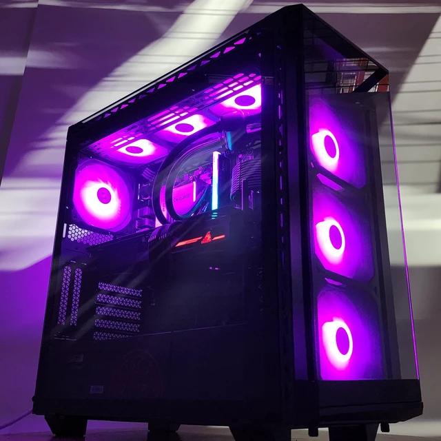 Alt view image 2 of 7 - Gaming PC Ryzen 7 9700X 16GB RAM 1TB SSD RX 6800 XT 16GB Windows 11 Computer