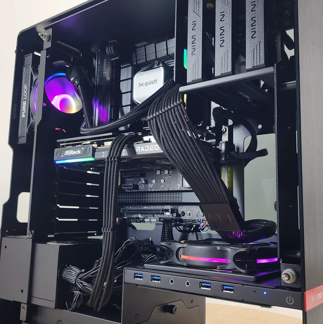 Alt view image 3 of 7 - Gaming PC i5-14400F 16GB RAM 500GB SSD RX 9060 8GB Windows 11 Computer