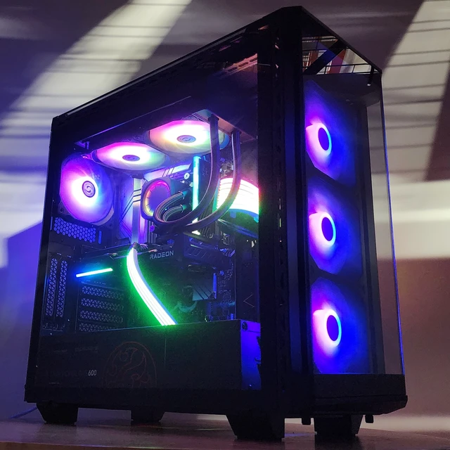 Alt view image 2 of 7 - Gaming PC i7-14700KF 16GB RAM 1TB SSD RX 9060 8GB Windows 11 Computer