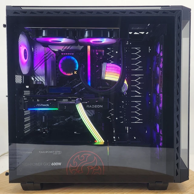 Alt view image 4 of 7 - Gaming PC i7-14700KF 16GB RAM 1TB SSD RX 9060 8GB Windows 11 Computer