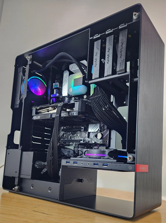 Alt view image 2 of 7 - Gaming PC Ryzen 7 5700G 16GB RAM 1TB SSD RTX 4060 Ti 8GB Windows 11 Computer