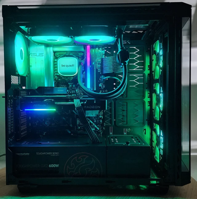 Alt view image 4 of 7 - Gaming PC Ultra 7 270K 16GB RAM 1TB SSD RX 9060 XT 16GB Windows 11 Computer