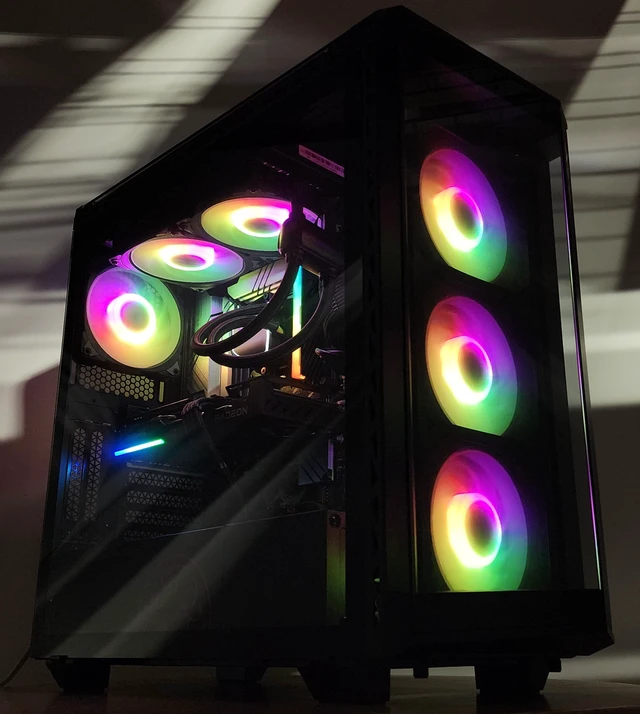 Alt view image 2 of 7 - Gaming PC i5-14400F 16GB RAM 1TB SSD RX 9060 XT 16GB Windows 11 Computer
