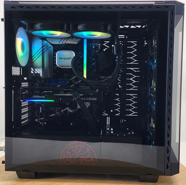 Alt view image 4 of 7 - Gaming PC i5-14400F 16GB RAM 1TB SSD RX 9060 XT 16GB Windows 11 Computer