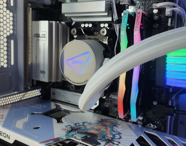 Alt view image 2 of 7 - Gaming PC Ryzen 7 7800X3D 32GB RAM 2TB SSD RX 9070 XT 16GB Windows 11 Computer