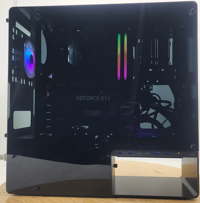 Alt view image 4 of 7 - Gaming PC Ryzen 7 5700G 16GB RAM 500GB SSD RTX 3060 Ti 8GB Windows 11 Computer