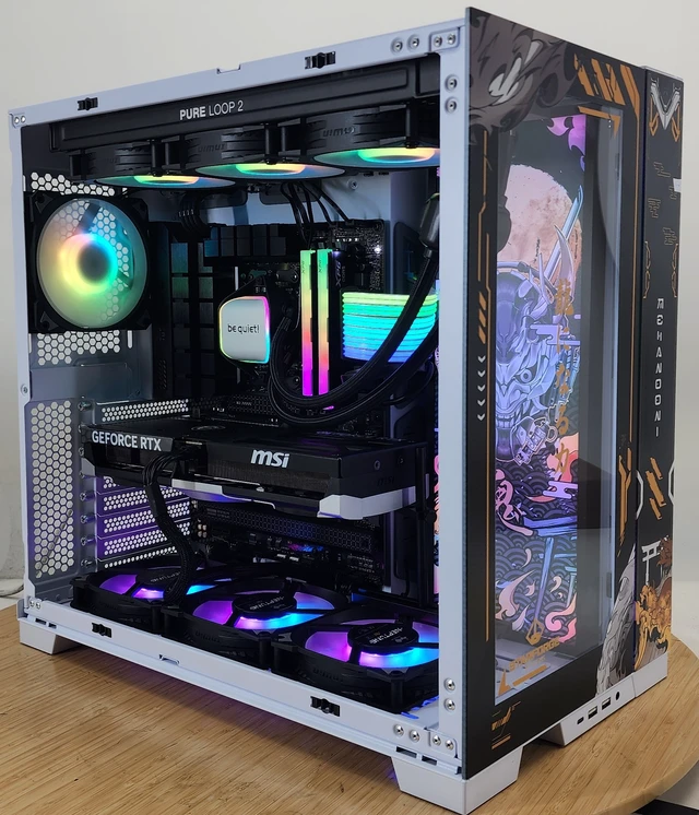 Alt view image 2 of 7 - Gaming PC Ryzen 7 9800X3D 32GB RAM 2TB SSD RTX 5070 12GB Windows 11 Computer