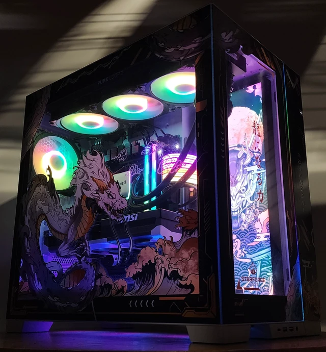 Alt view image 3 of 7 - Gaming PC Ryzen 7 9800X3D 32GB RAM 2TB SSD RTX 5070 12GB Windows 11 Computer