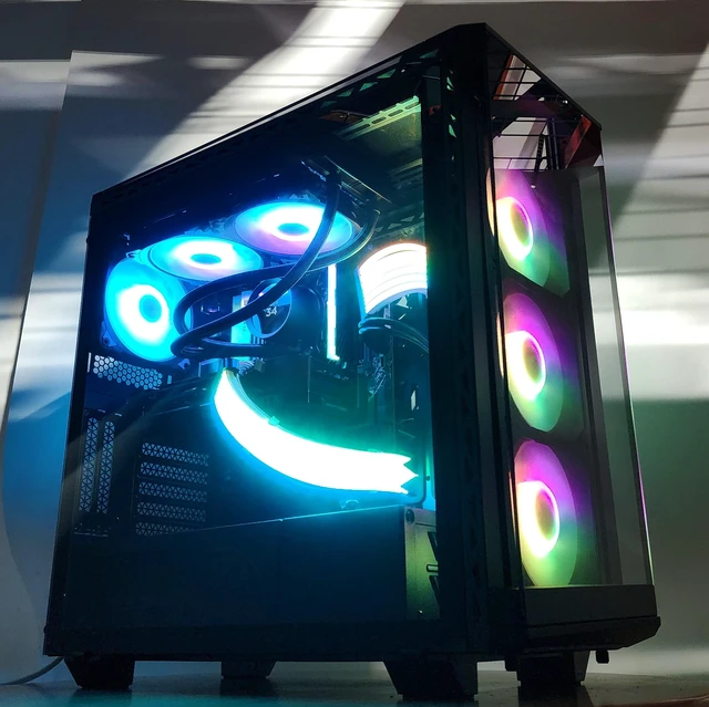 Alt view image 2 of 7 - Gaming PC Ryzen 5 7600X 16GB RAM 1TB SSD RTX 4060 8GB Windows 11 Computer