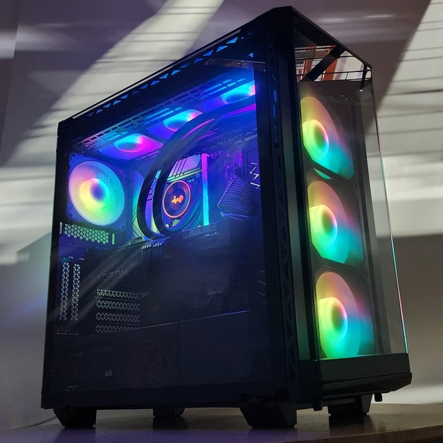 Alt view image 2 of 7 - Gaming PC i7-14700KF 16GB RAM 1TB SSD RX 9070 16GB 16GB Windows 11 Computer