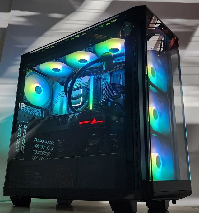 Alt view image 2 of 7 - Gaming PC i7-14700KF 16GB RAM 1TB SSD RX 6800 XT 16GB Windows 11 Computer