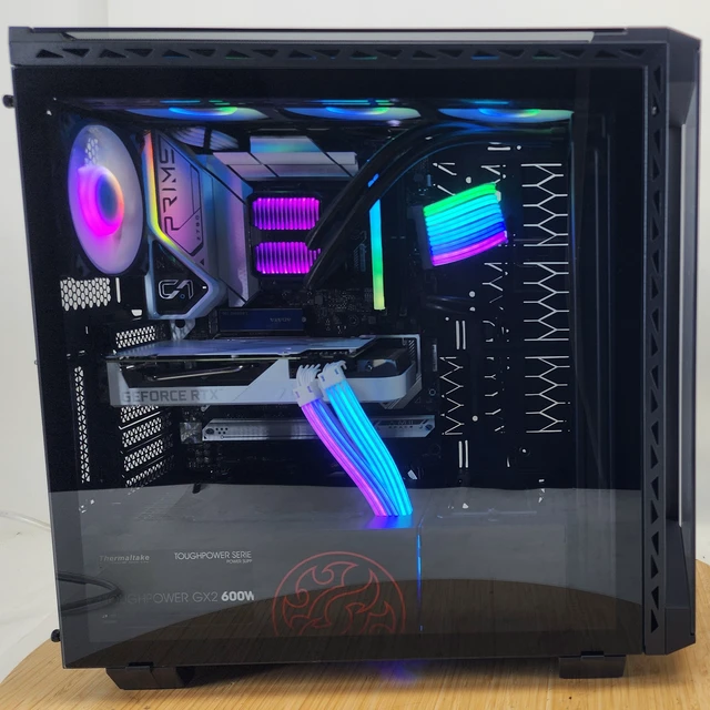 Alt view image 3 of 7 - Gaming PC i7-14700KF 16GB RAM 1TB SSD RTX 3060 Ti 8GB Windows 11 Computer