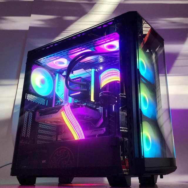 Alt view image 2 of 7 - Gaming PC i7-14700KF 16GB RAM 1TB SSD RTX 3060 Ti 8GB Windows 11 Computer