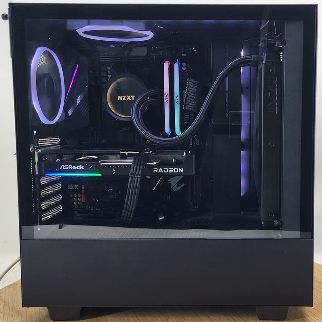 Alt view image 3 of 7 - Gaming PC Ryzen 5 5600X 16GB RAM 500GB SSD RX 9060 8GB Windows 11 Computer