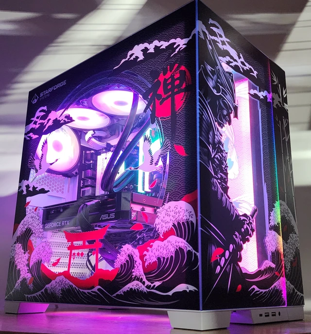 Alt view image 3 of 7 - Gaming PC Ryzen 7 7700X 32GB RAM 1TB SSD RTX 5070 12GB Windows 11 Computer