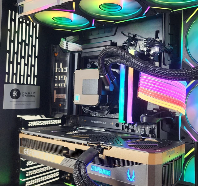 Alt view image 2 of 7 - Gaming PC Ryzen 7 9800X3D 32GB RAM 2TB SSD RTX 5080 16GB Windows 11 Computer