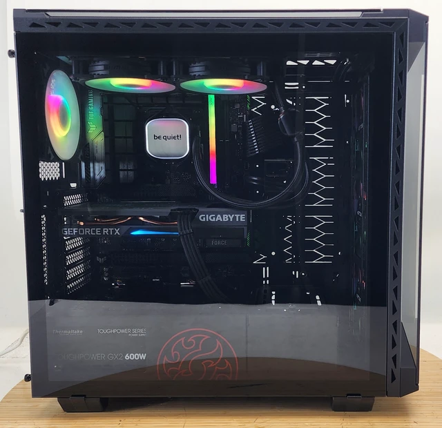 Alt view image 4 of 7 - Gaming PC i5-14400F 16GB RAM 500GB SSD RTX 3060 12GB Windows 11 Computer