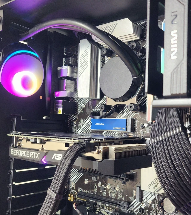 Alt view image 2 of 7 - Gaming PC Ryzen 7 5700 16GB RAM 1TB SSD RTX 3060 12GB Windows 11 Computer