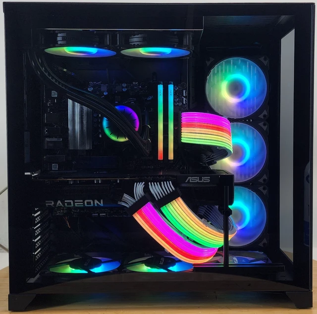 Alt view image 4 of 7 - Gaming PC Ryzen 7 7700X 32GB RAM 1TB SSD RX 9070 XT 16GB Windows 11 Computer