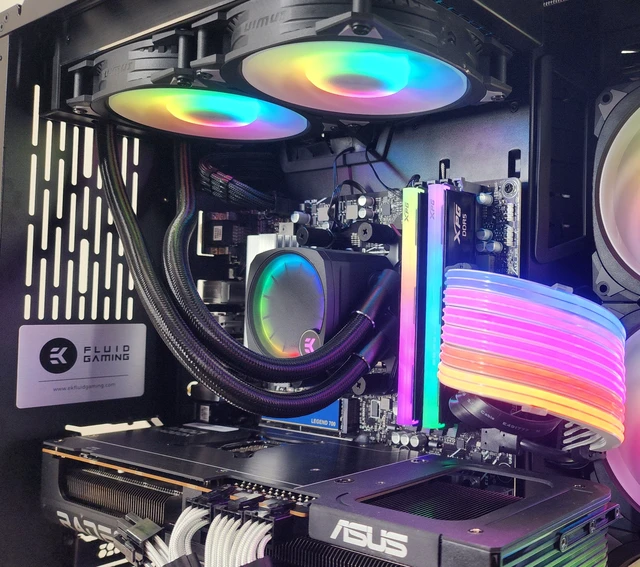 Alt view image 2 of 7 - Gaming PC Ryzen 7 7700X 32GB RAM 1TB SSD RX 9070 XT 16GB Windows 11 Computer
