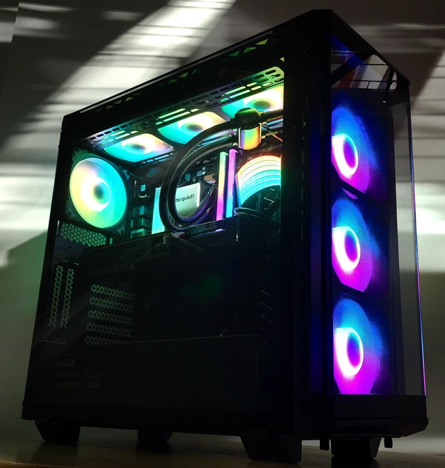 Alt view image 2 of 7 - Gaming PC Ryzen 7 9800X3D 32GB RAM 1TB SSD RTX 5070 Ti 16GB Windows 11 Computer