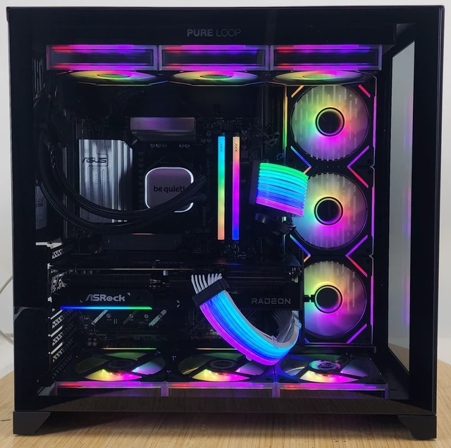 Alt view image 4 of 7 - Gaming PC Ryzen 7 9800X3D 32GB RAM 1TB SSD RX 9070 16GB Windows 11 Computer