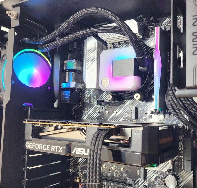 Alt view image 2 of 7 - Gaming PC Ryzen 7 5700 8GB RAM 500GB SSD RTX 5060 8GB Windows 11 Computer