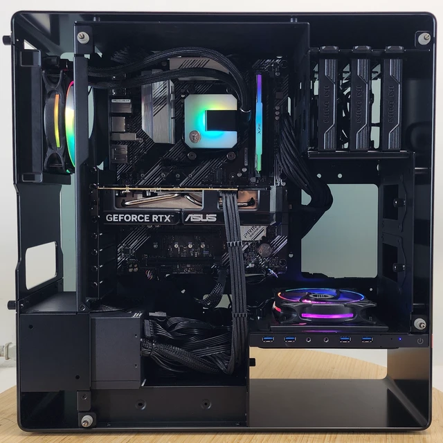 Alt view image 4 of 7 - Gaming PC Ryzen 7 5700 8GB RAM 500GB SSD RTX 5060 8GB Windows 11 Computer