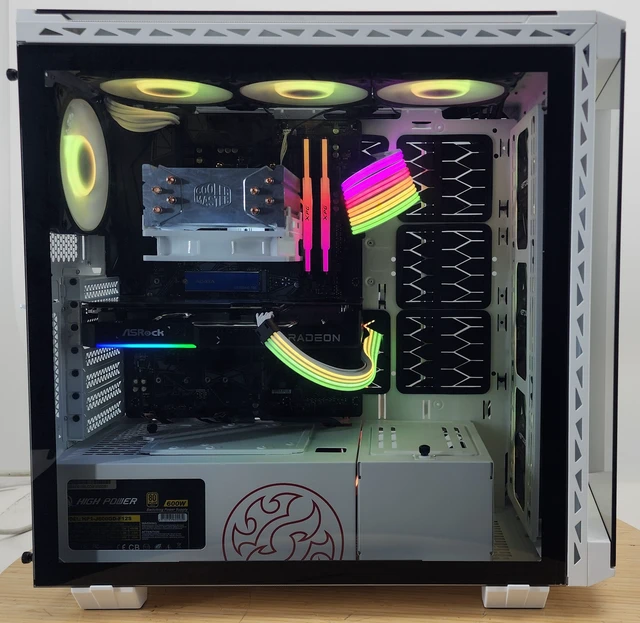 Alt view image 4 of 7 - Gaming PC Ryzen 7 5700 32GB RAM 1TB SSD RX 9060 XT 16GB Windows 11 Computer