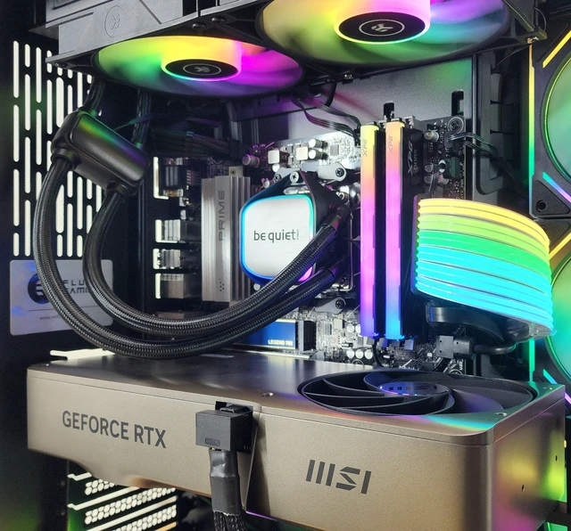 Alt view image 2 of 7 - Gaming PC Ryzen 9 9950X 32GB RAM 1TB SSD RTX 4070 Ti SUPER 16GB Win11 Computer