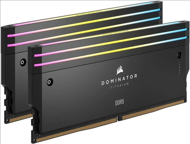 Alt view image 2 of 2 - Corsair DOMINATOR TITANIUM RGB 32GB(2x16GB) DDR5 6000MHz (CMP5S32G3B60C30A2)