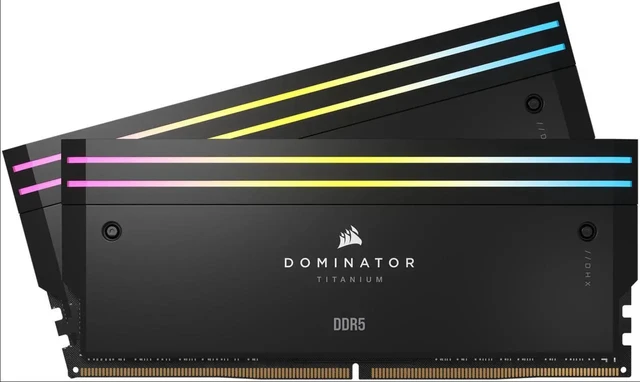 Alt view image 4 of 5 - CMP64GX5M2X6600C32 Corsair Dominator Titanium 2x32 64GB DDR5-6600MHz Memory