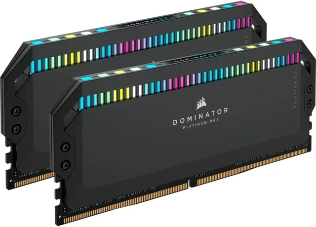 Alt view image 2 of 2 - Corsair DOMINATOR PLATINUM RGB 64GB (2x32GB) DDR5 6000MHz (CMT64GX5M2B6000C40)