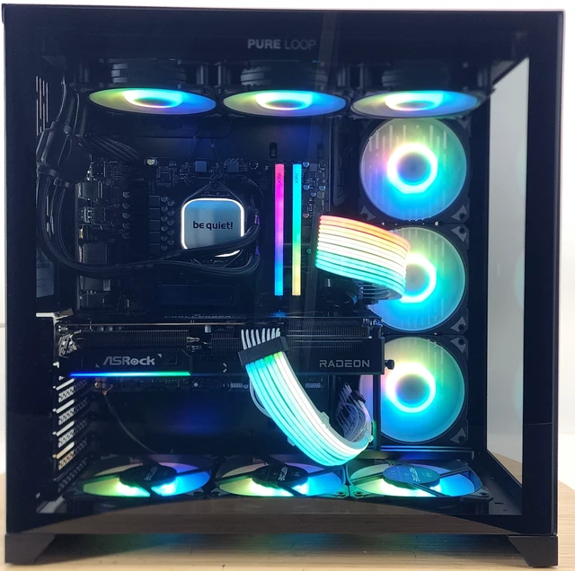 Alt view image 4 of 7 - Gaming PC Ryzen 7 7800X3D 32GB RAM 1TB SSD RX 9070 16GB Windows 11 Computer