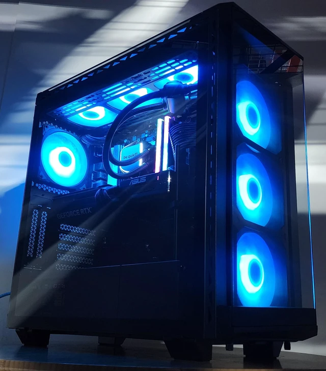 Alt view image 3 of 7 - Gaming PC Ryzen 5 9600X 32GB RAM 1TB SSD RTX 5070 12GB Windows 11 Computer