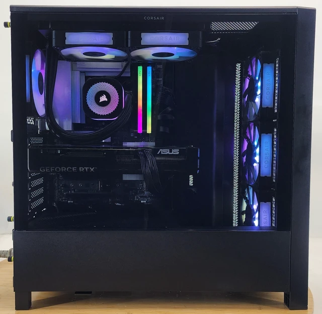 Alt view image 4 of 7 - Gaming PC Ultra 9 285K 32GB RAM 2TB SSD RTX 5080 16GB Windows 11 Computer