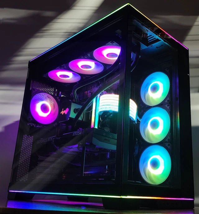 Alt view image 3 of 7 - Gaming PC Ryzen 9 9950X3D 32GB RAM 2TB SSD RTX 5070 Ti 16GB Windows 11 Computer