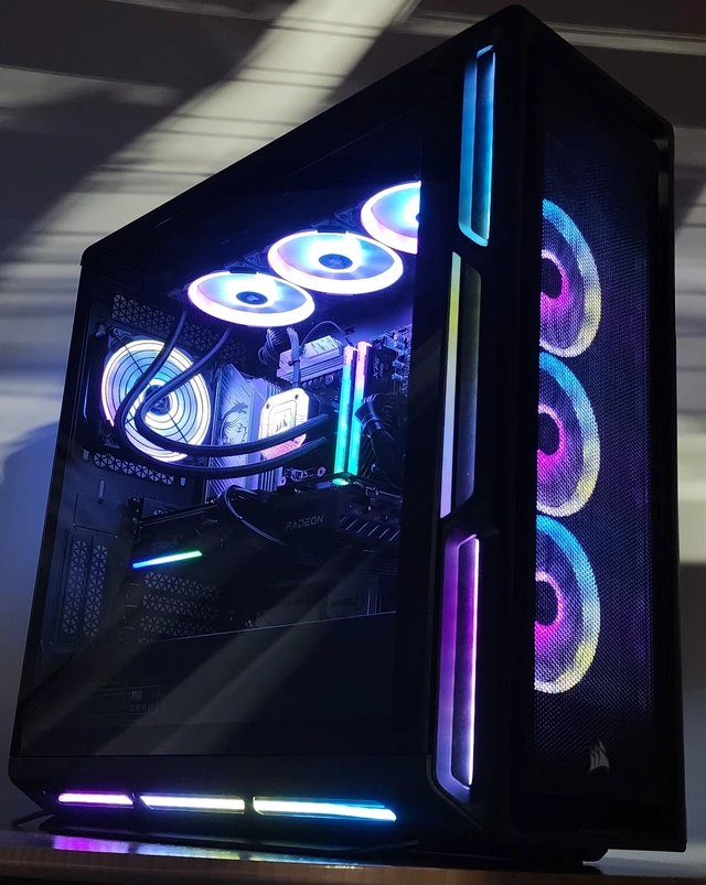 Alt view image 3 of 7 - Gaming PC Ryzen 9 9950X 32GB RAM 2TB SSD RX 9070 16GB Windows 11 Computer