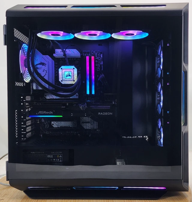 Alt view image 4 of 7 - Gaming PC Ryzen 9 9950X 32GB RAM 2TB SSD RX 9070 16GB Windows 11 Computer